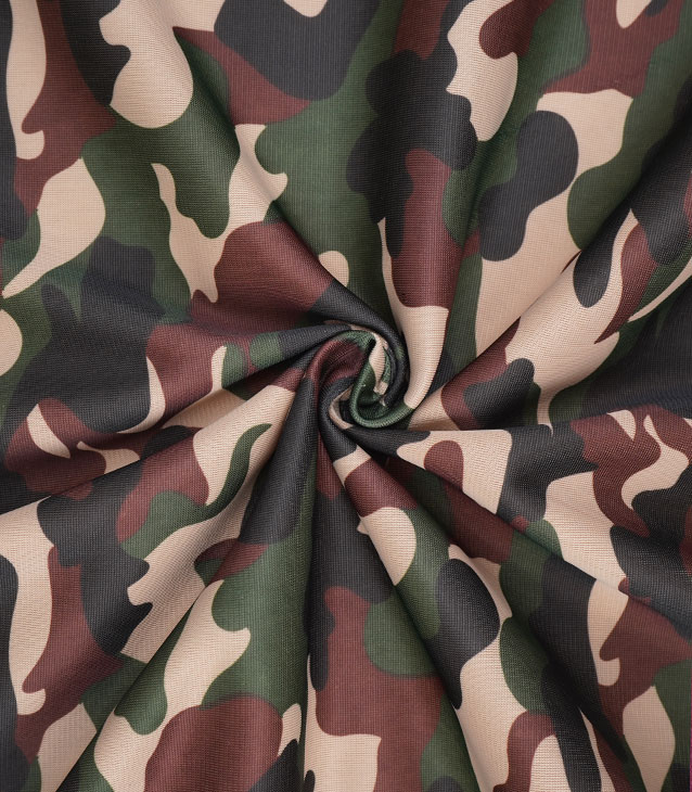Tryck Warp Stickad Polyester Tyg